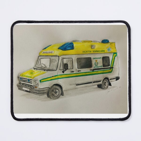 Item preview, Old Ambulance designed and sold by Truck drawing art.