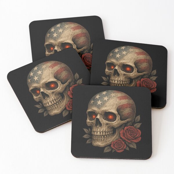 Item preview, Hyperreal Gothic Skull with Roses and Wings designed and sold by LaNadaYFundante.
