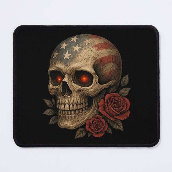 Item preview, Hyperreal Gothic Skull with Roses and Wings designed and sold by LaNadaYFundante.
