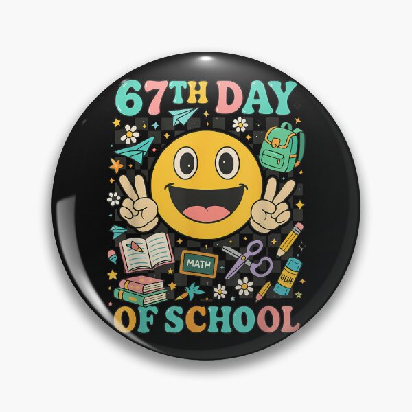Item preview, Retro 67Th Day Of School Teacher 67 Six Seven Meme Kids 6 7 designed and sold by facegm.