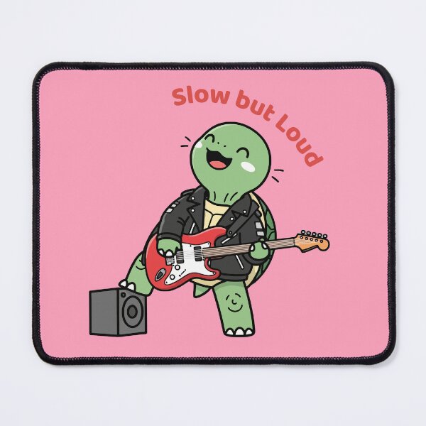 Item preview, Kawaii turtle guitarist designed and sold by MoodimalsWorld.