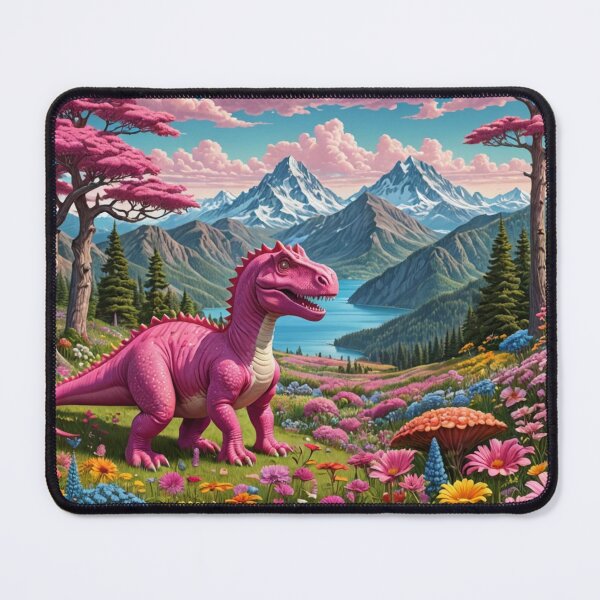 Item preview, Pink Dinosaur in the Pink Valley designed and sold by flashARTstudio.