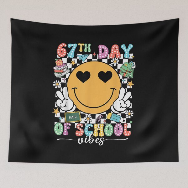 Item preview, 67Th Day Of School Vibes Teachers Students Six Seven 67 Meme designed and sold by facegm.