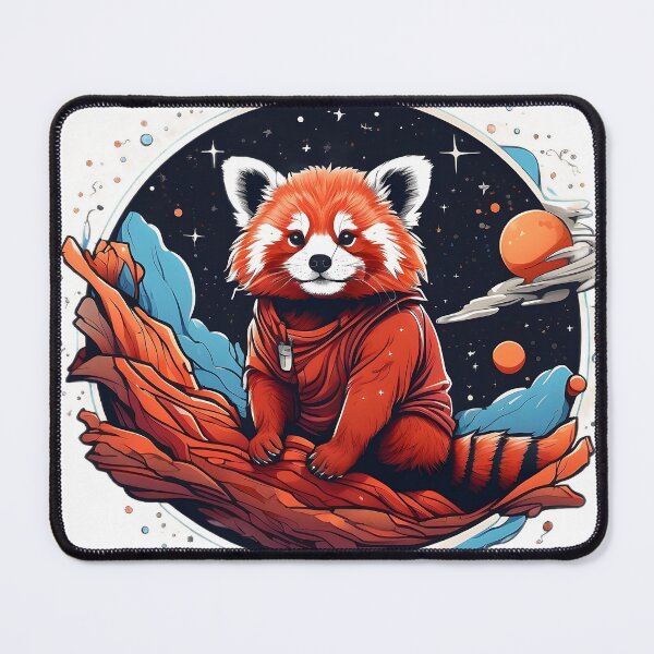Item preview, red panda on the milky way designed and sold by Karaz's Animal Kingdom.