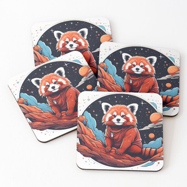 Item preview, red panda on the milky way designed and sold by Karaz's Animal Kingdom.