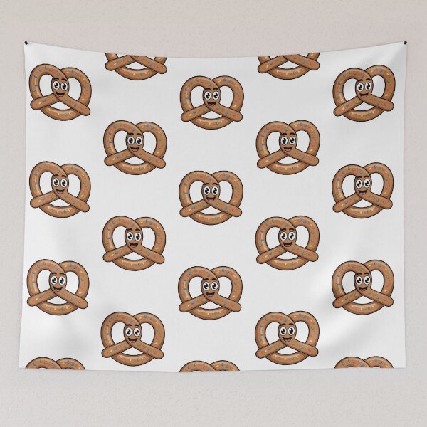 Item preview, Cute Kawaii Pretzel Character: Happy Cartoon Snack with Sprinkles designed and sold by RudArtAI.