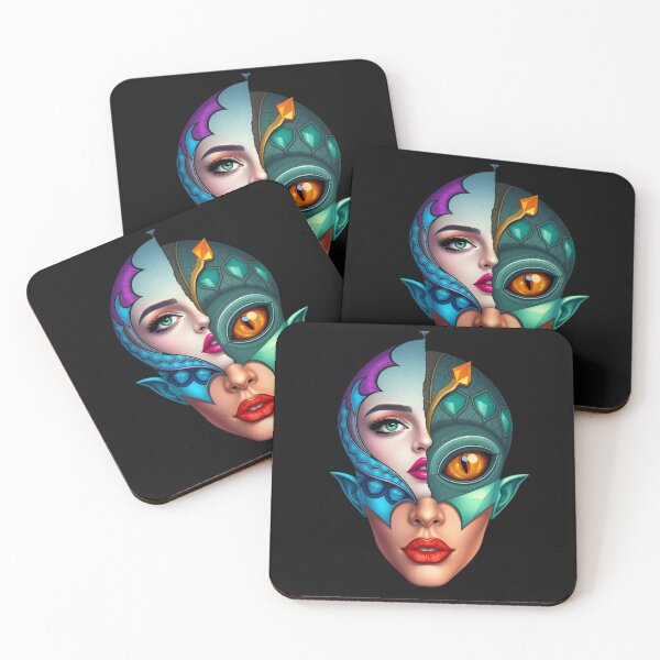 Item preview, A Human-Alien Face, Abstracted designed and sold by flashARTstudio.