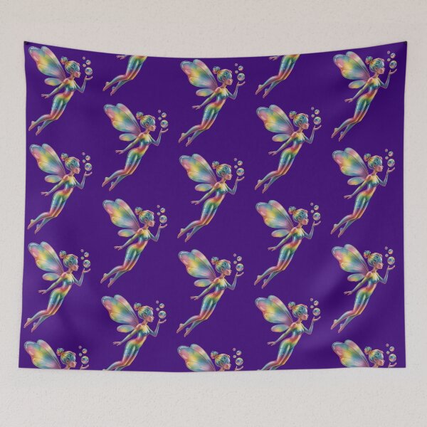 Item preview, Beautiful Rainbow Fairy: Ethereal Fantasy Art with Butterfly Wings designed and sold by RudArtAI.