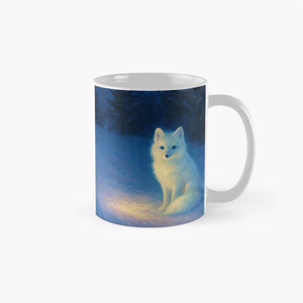 Item preview, Glowing Snow Fox Art designed and sold by HoneyBreezeCo.