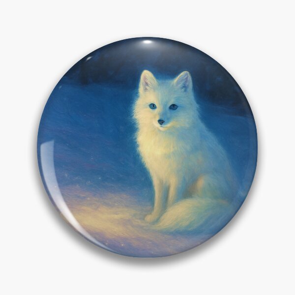 Item preview, Glowing Snow Fox Art designed and sold by HoneyBreezeCo.