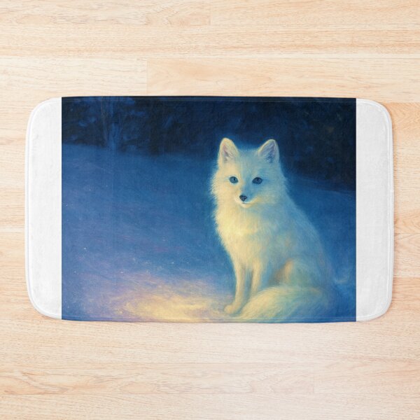 Item preview, Glowing Snow Fox Art designed and sold by HoneyBreezeCo.
