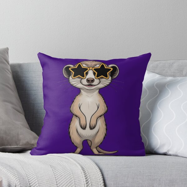 Item preview, Cool Meerkat with Star Sunglasses: Cartoon Animal Character designed and sold by RudArtAI.