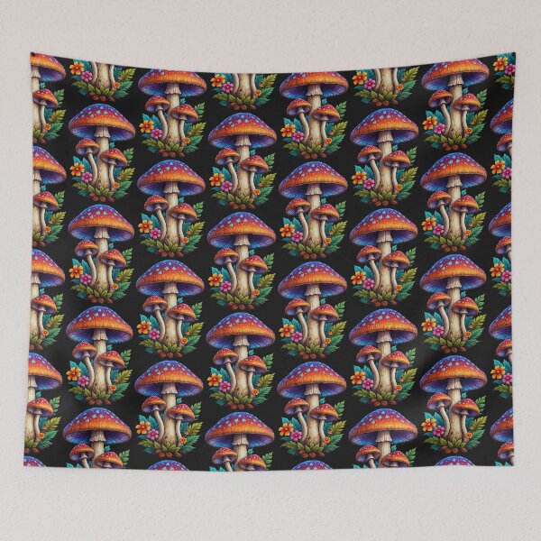 Item preview, Forest Mushrooms, Leaves and Flowers designed and sold by flashARTstudio.