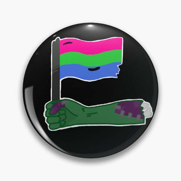 Item preview, polysexual zombie pride flag designed and sold by WhatAFun-Gi.