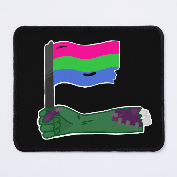 Item preview, polysexual zombie pride flag designed and sold by WhatAFun-Gi.