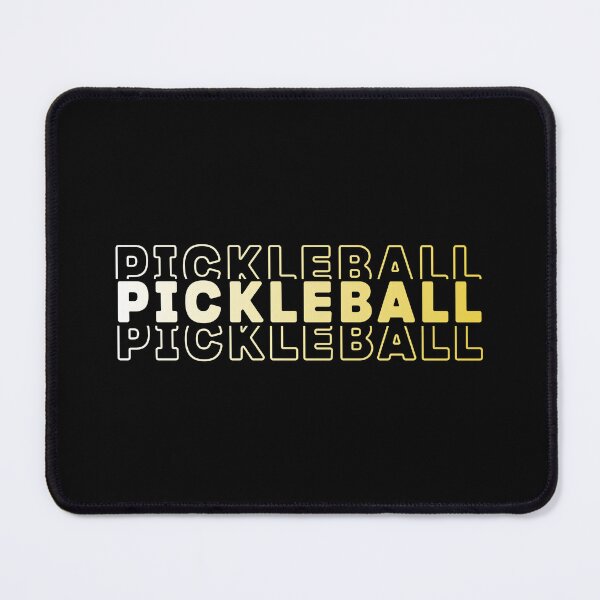 Item preview, Elegant Pickleball Typography White Golden Yellow designed and sold by Orchard Berry.