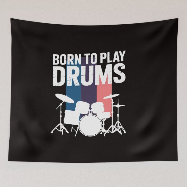 Item preview, Born To Play Drums Drumming Rock Music Band Drummer Gift designed and sold by RatCurry.