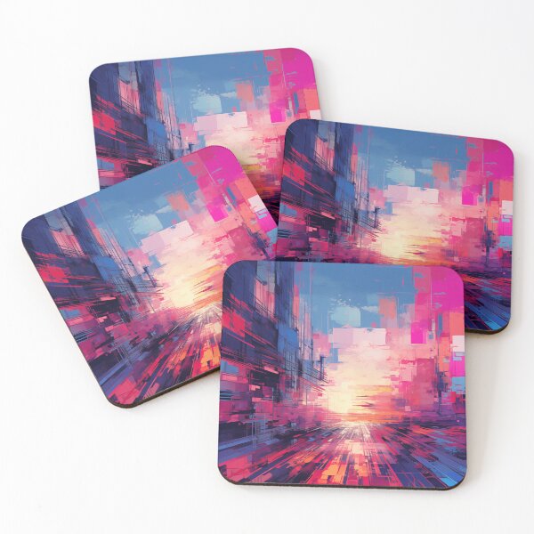 Item preview, Sunset pattern in the city center designed and sold by JeniSeny.