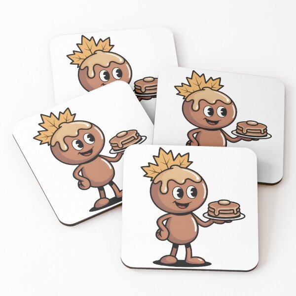Item preview, Retro Cartoon Pancake Character: Vintage Mascot with Maple Leaf designed and sold by RudArtAI.