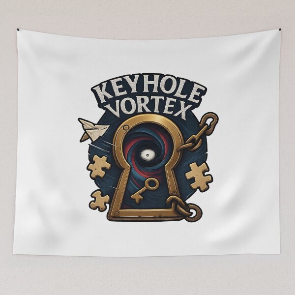 Item preview, Hello Neighbor Keyhole Vortex Fan Art designed and sold by Dazzle-Sizzle.