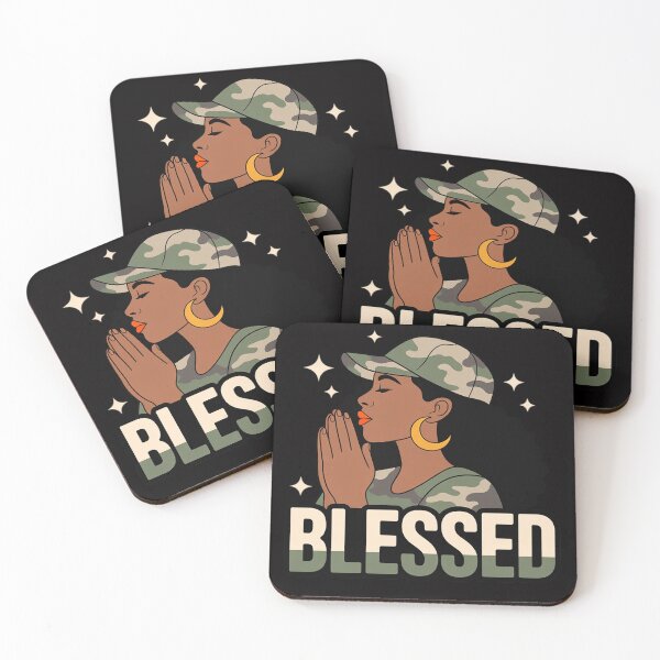 Item preview, Blessed Black Woman Praying African Christian Camouflage designed and sold by OlafLica.