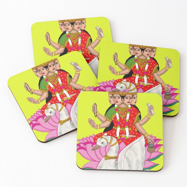 Item preview, Goddess Brahmani – Divine Hindu Mother Goddess Artwork designed and sold by Harshit_Digital_Arts.