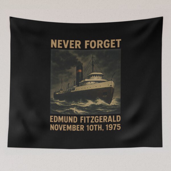 Item preview, Ventage Never Forget  Edmund Fitzgerald designed and sold by gear-posters.