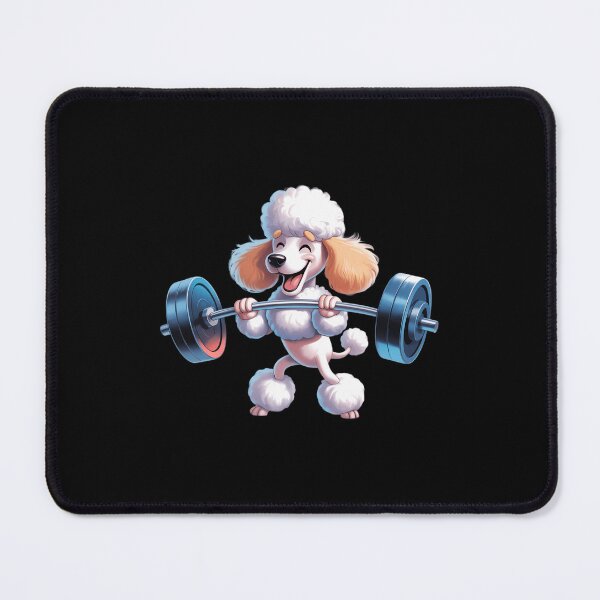 Item preview, Poodle Dog Powerlifting Weightlifting Gym Workout designed and sold by PunkNation-Arts.