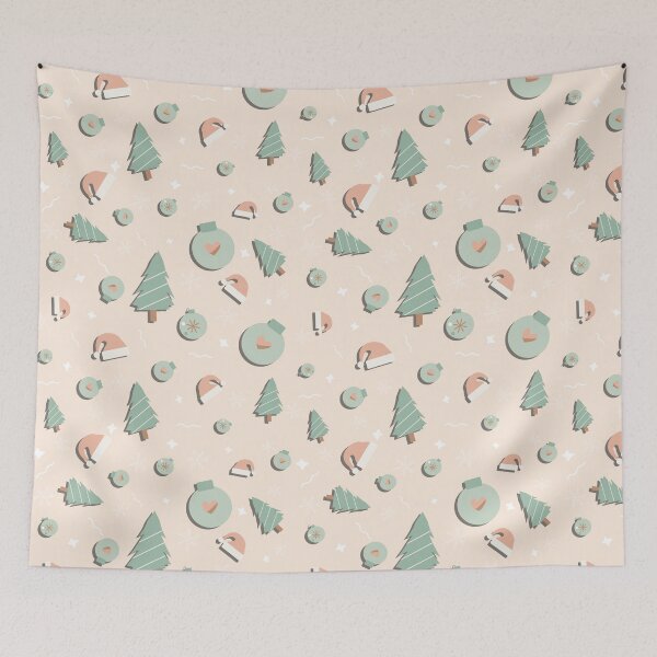 Item preview, Minimalist Christmas Trees and Ornaments - Cute Holiday iPhone Cover designed and sold by FestivityFinds.