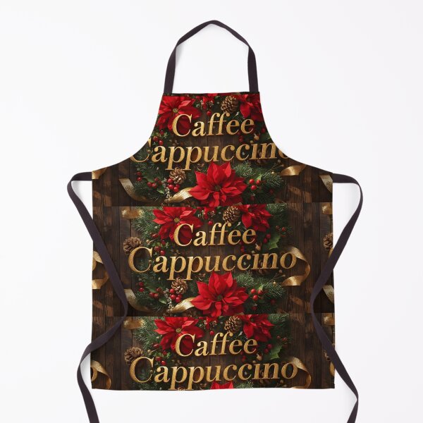 Item preview, Golden Cappuccino Coffee Christmas Wreath - Festive Holiday Cafe Decor Art designed and sold by VibranPalette.
