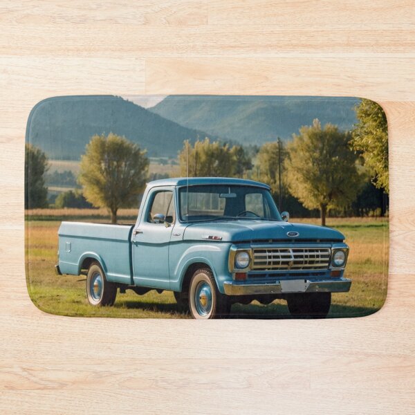 Item preview, Light Blue Morning, Vintage 1965 Ford Pickup with Mountain View designed and sold by BlareBlare.
