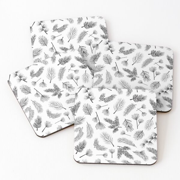 Item preview, Minimalist Black and White Pine Needle Pattern - Elegant Forest-Inspired iPhone Cover designed and sold by FestivityFinds.
