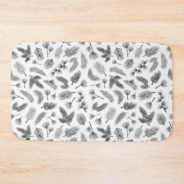 Item preview, Minimalist Black and White Pine Needle Pattern - Elegant Forest-Inspired iPhone Cover designed and sold by FestivityFinds.