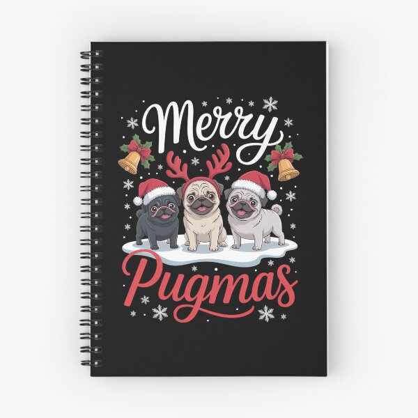 Item preview, Merry Pugmas Funny Santa Reindeer Elf Pug Dog Christmas designed and sold by Bandikonsalez.