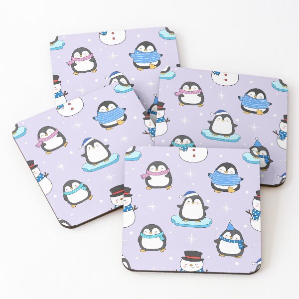 Item preview, Festive Penguins in Winter Scarves and Hats - Cute Christmas Kids T-Shirt Design designed and sold by FestivityFinds.