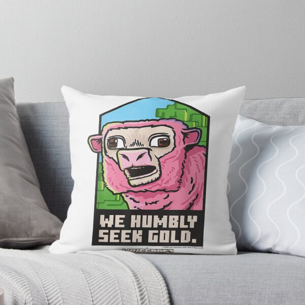 Item preview, Minecraft Pink Sheep – We Humbly Seek Gold Funny Pixel Art designed and sold by Rachel Francis6.
