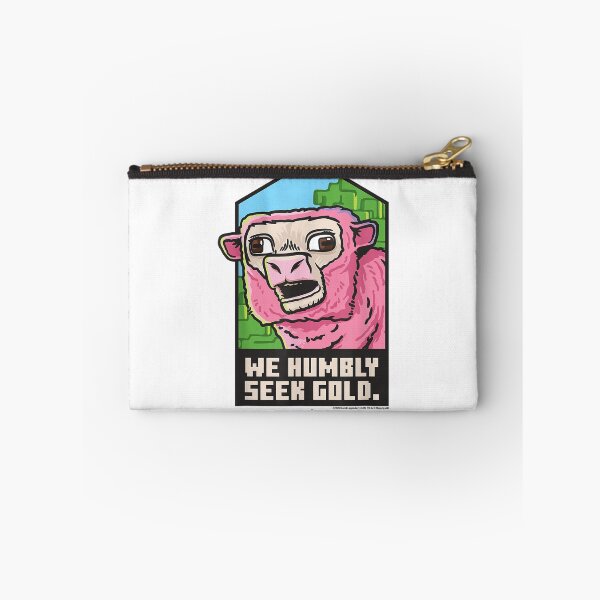 Item preview, Minecraft Pink Sheep – We Humbly Seek Gold Funny Pixel Art designed and sold by Rachel Francis6.