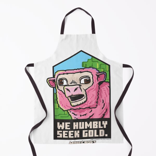 Item preview, Minecraft Pink Sheep – We Humbly Seek Gold Funny Pixel Art designed and sold by Rachel Francis6.
