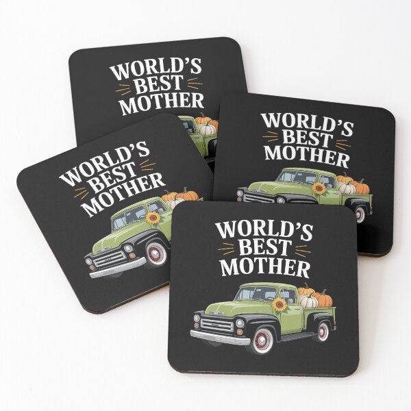 Item preview, Worlds Best Mother Flower Pumpkin Truck Fall Autumn designed and sold by PunkNation-Arts.