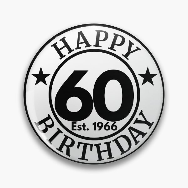 Item preview, Happy 60th Birthday 1966, Vintage 60 Years Celebration, Milestone Edition Gift designed and sold by highflycrafts.