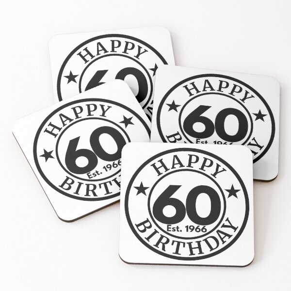 Item preview, Happy 60th Birthday 1966, Vintage 60 Years Celebration, Milestone Edition Gift designed and sold by highflycrafts.