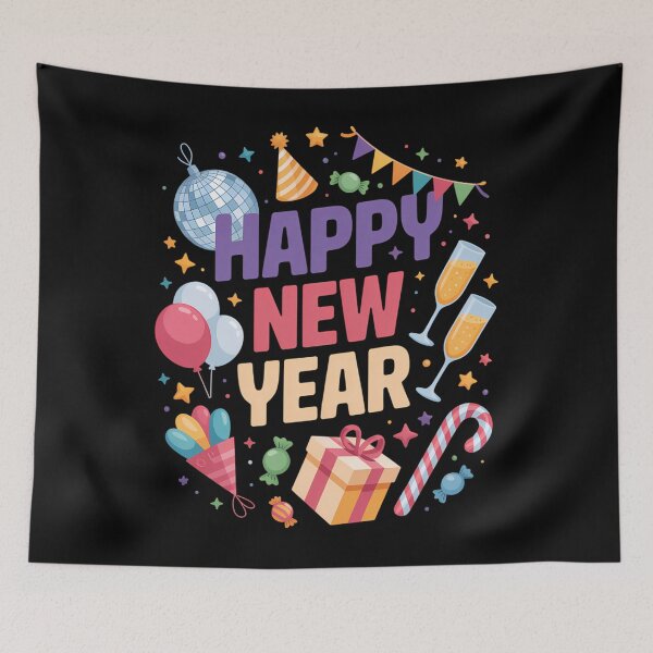 Item preview, Happy New Year Party Celebration Fun Festive New Year designed and sold by ValerieRodrigue.