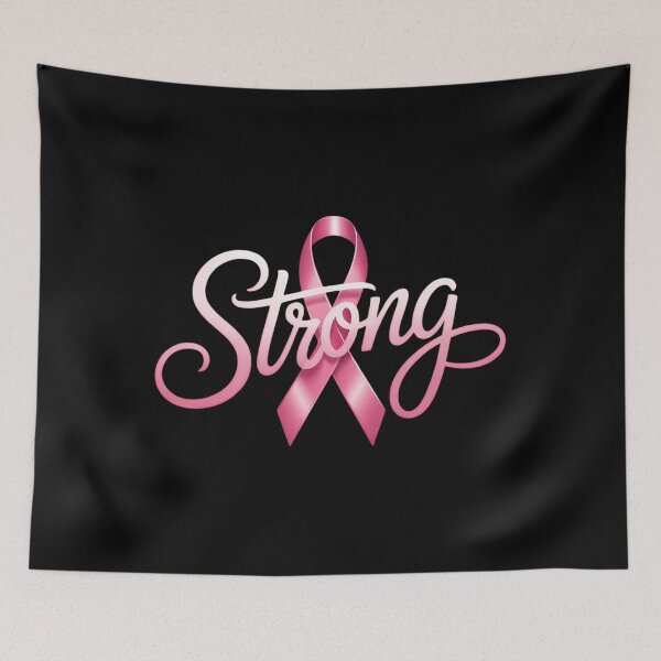 Item preview, Strong Joshua 1 9 Christian Faith Breast Cancer Awareness designed and sold by PunkNation-Arts.