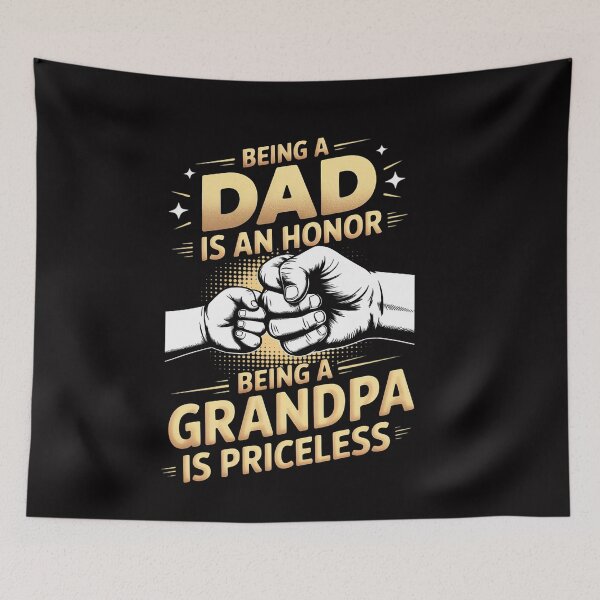 Item preview, Being a Dad is an Honor Grandpa is Priceless Fathers Day designed and sold by ConceptThena.