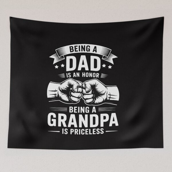 Item preview, Being A Dad Is An Honor Being A Grandpa Is Priceless designed and sold by ConceptThena.