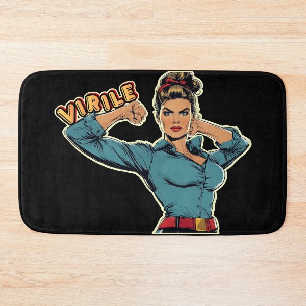 Item preview, VIRILE – Bold Feminine Power Pop Art Design | Strong Woman Statement designed and sold by Sofia Soul Art.