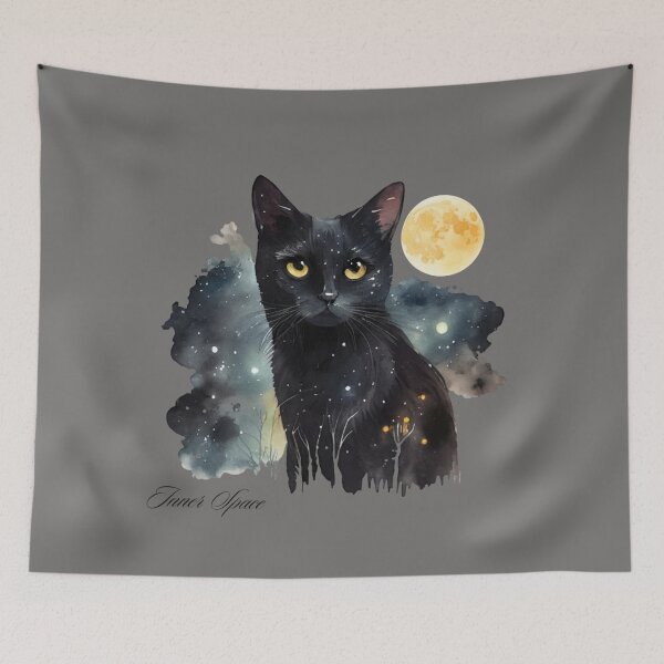 Item preview, Black Cat Inner Space Universe Design designed and sold by Naturich.