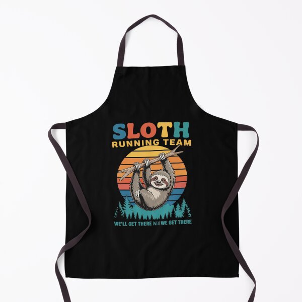 Item preview, Sloth Running Team We'll Get There Funny Sloth designed and sold by ValerieRodrigue.
