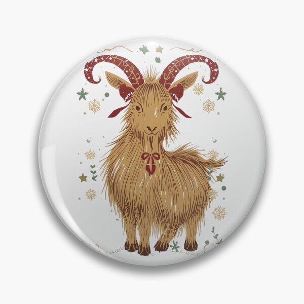 Item preview, Yule Goat Folk Art Series – Cozy Nordic Christmas Gift Line designed and sold by Nordic Echo.