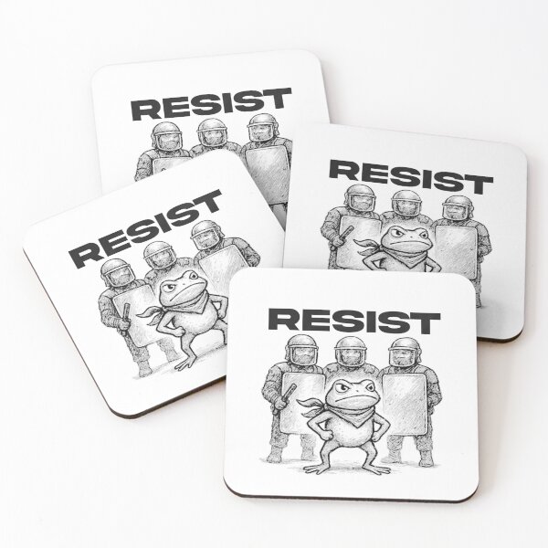 Item preview, Portland resistance frog protest designed and sold by loveiscosmic.